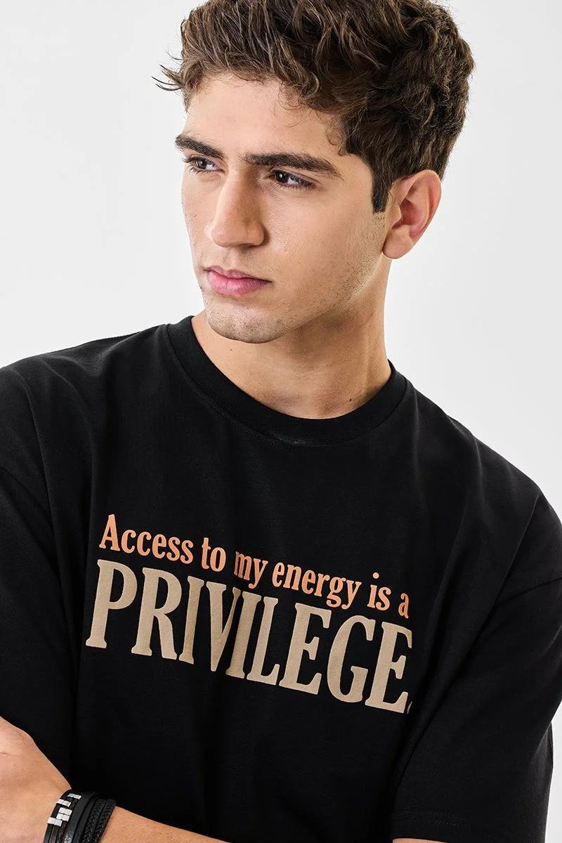 سنيتش تي شيرت بريفيليج كبير الحجم